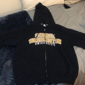George Washington University Zip Up Hoodie